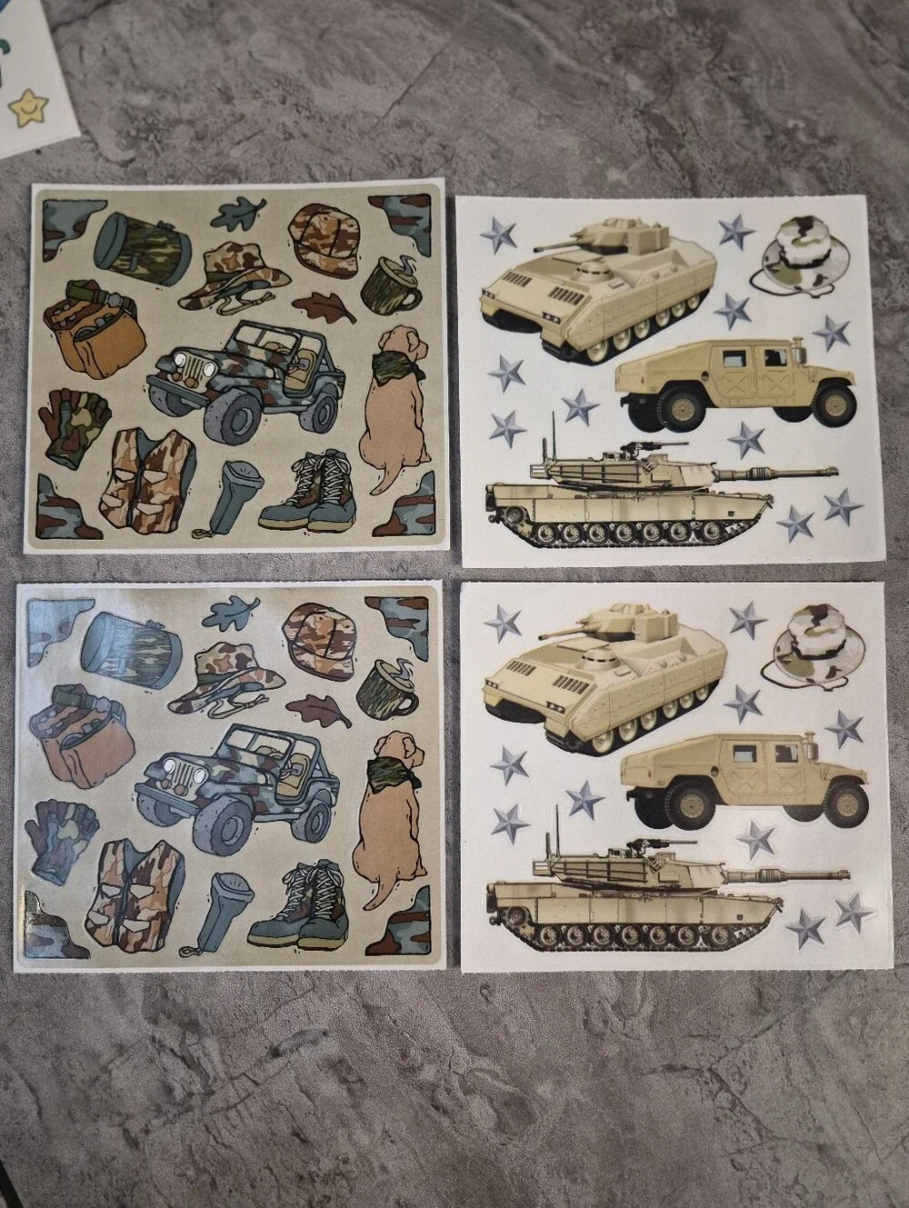 Variety Of 20 Sheets Of Stickers.